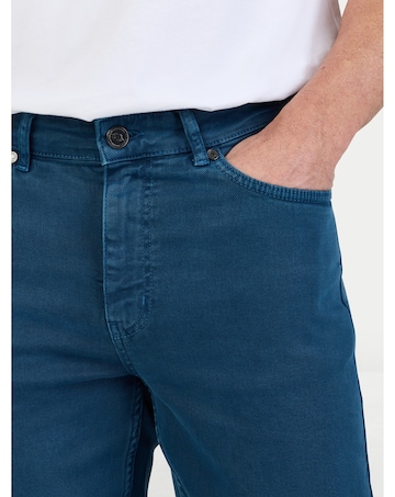 Raging Bull Coloured Denim Stretch Trouser Mid Blue