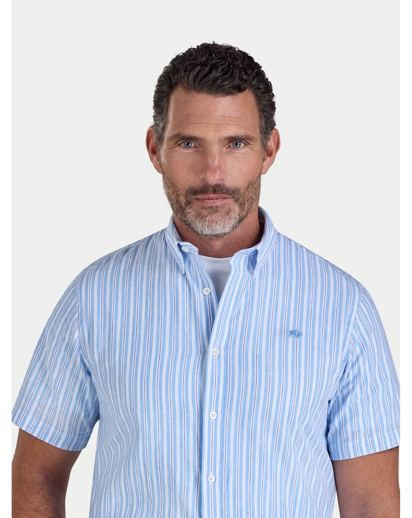 Raging Bull Stripe Linen Shirt