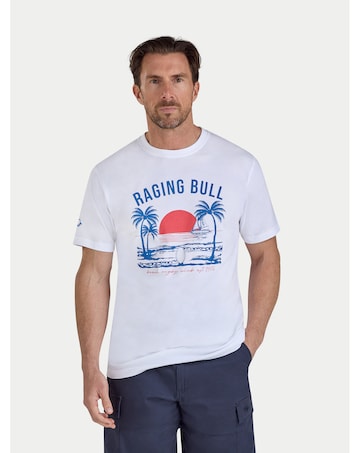 Raging Bull Beach Rugby T-Shirt White