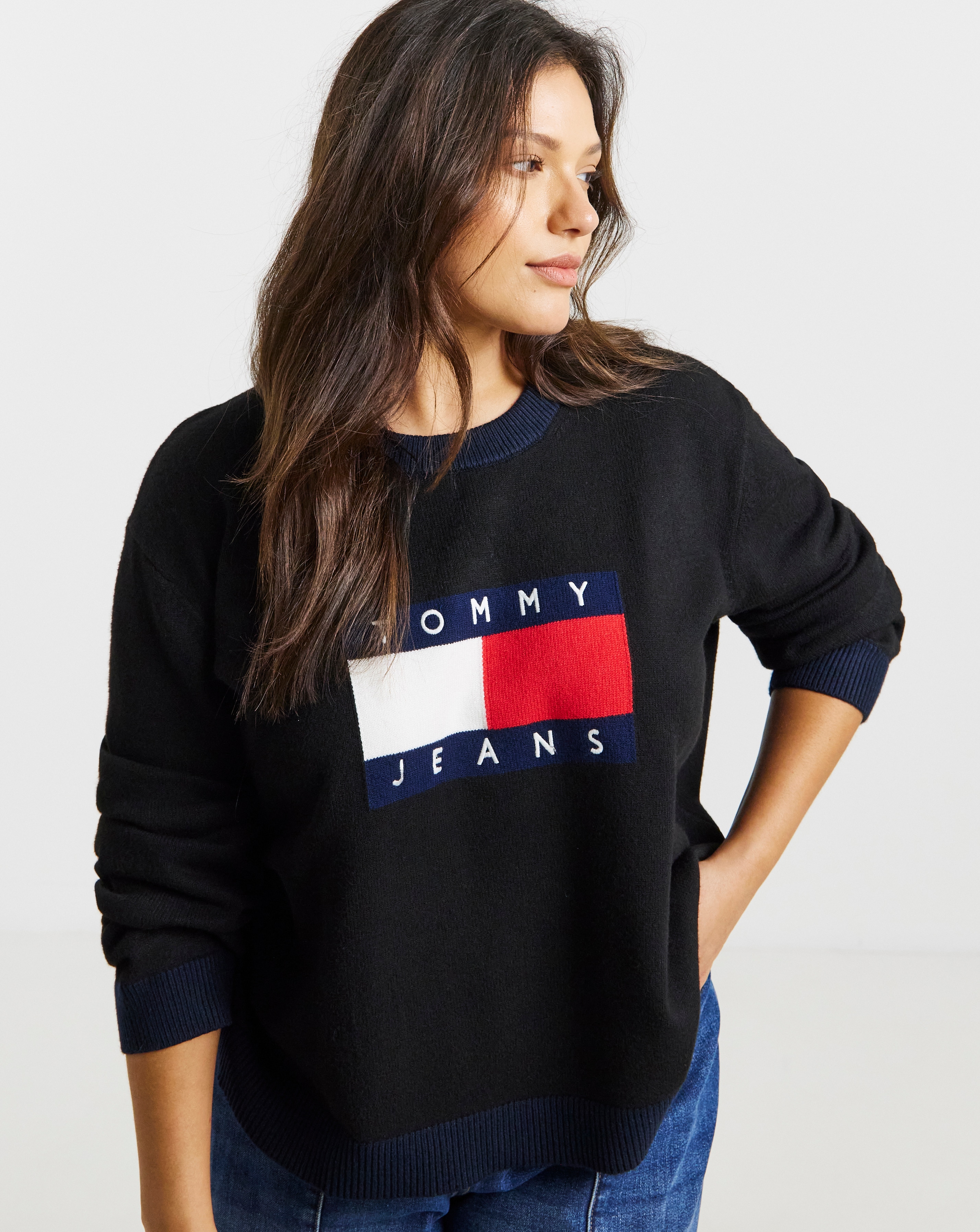 Tommy Jeans Flag Sweater