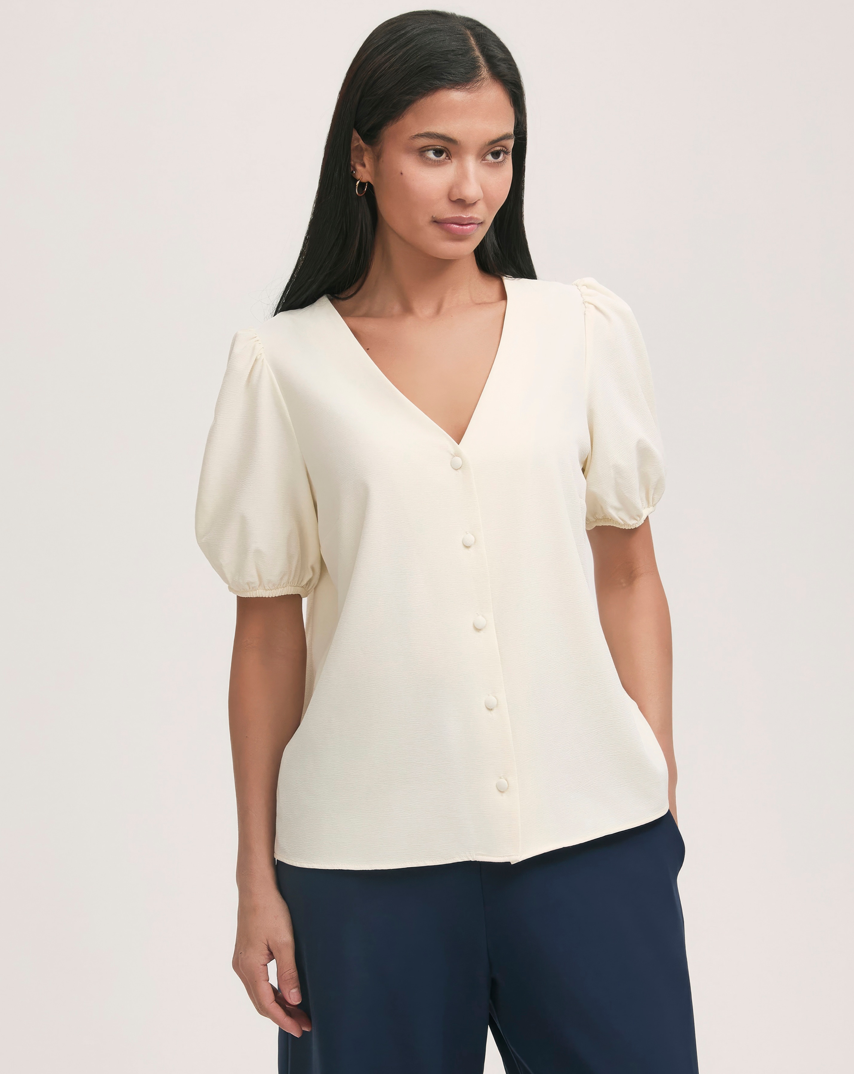 Finery London Puff Sleeve Blouse
