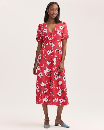Finery London Button Up Floral Dress