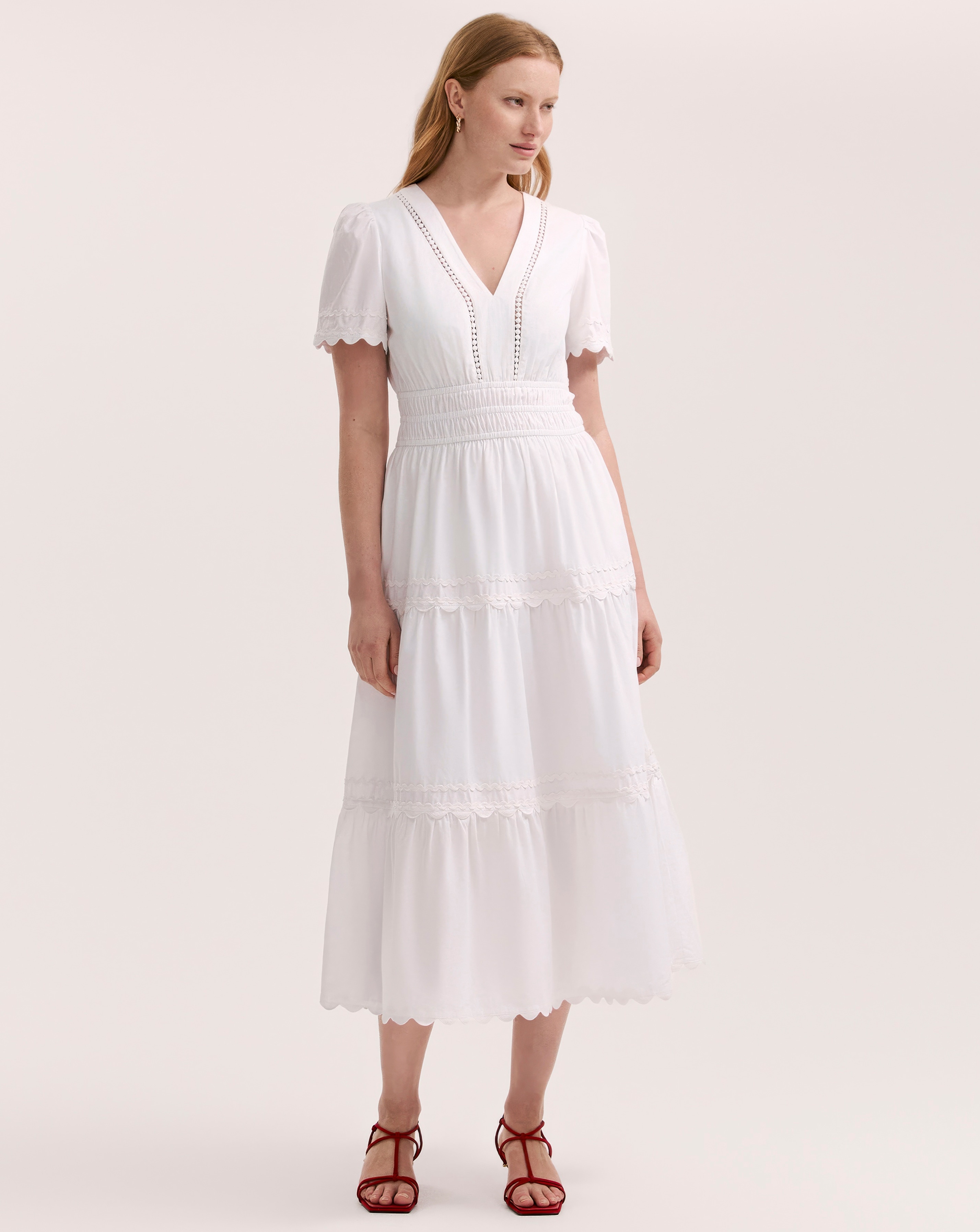 Finery London Scalloped Dress