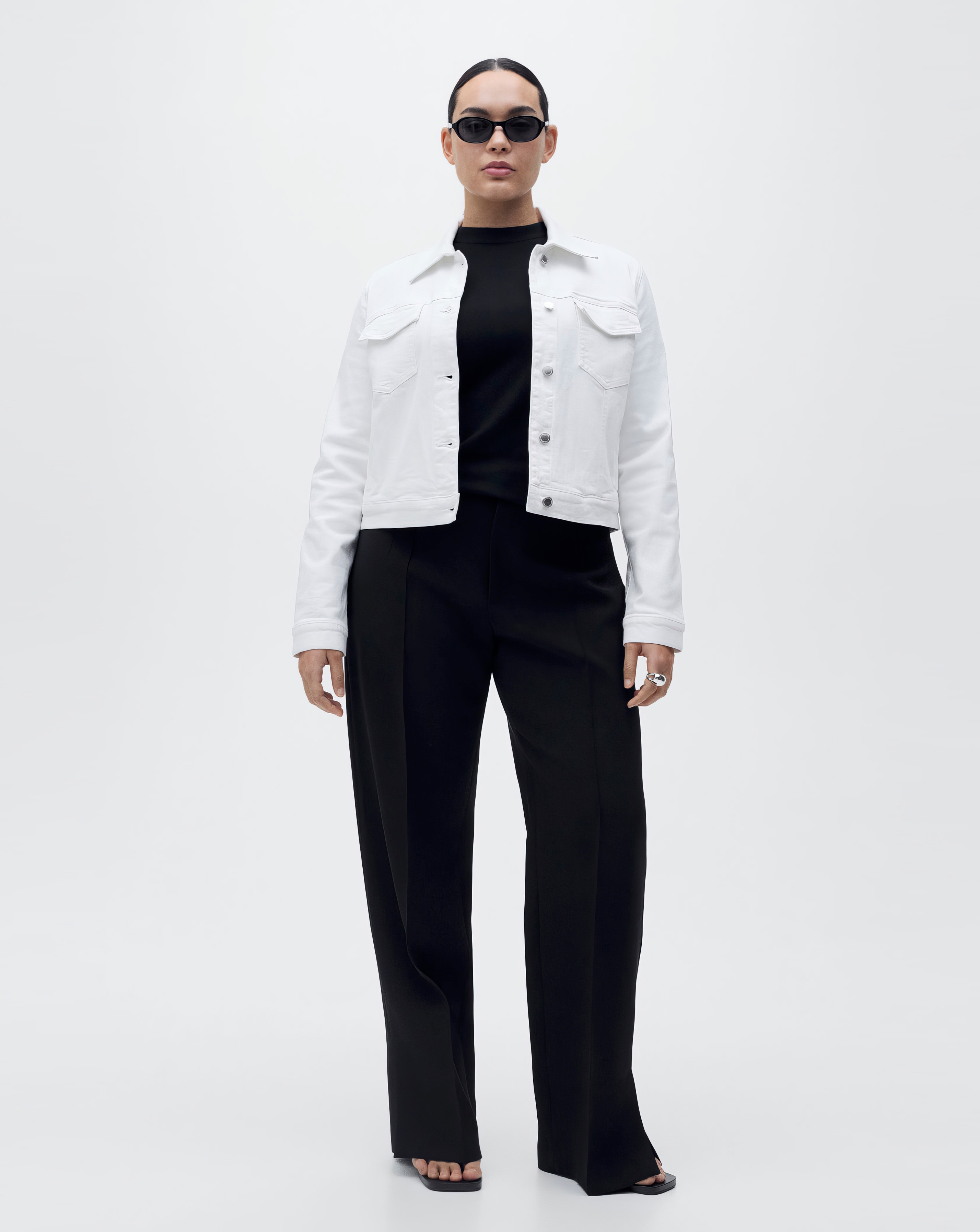 Mango Crop Denim Jacket