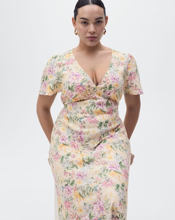 Mango Floral Midi Dress
