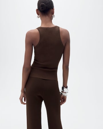 Mango Racer Neck Top