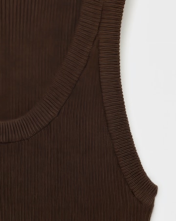 Mango Racer Neck Top