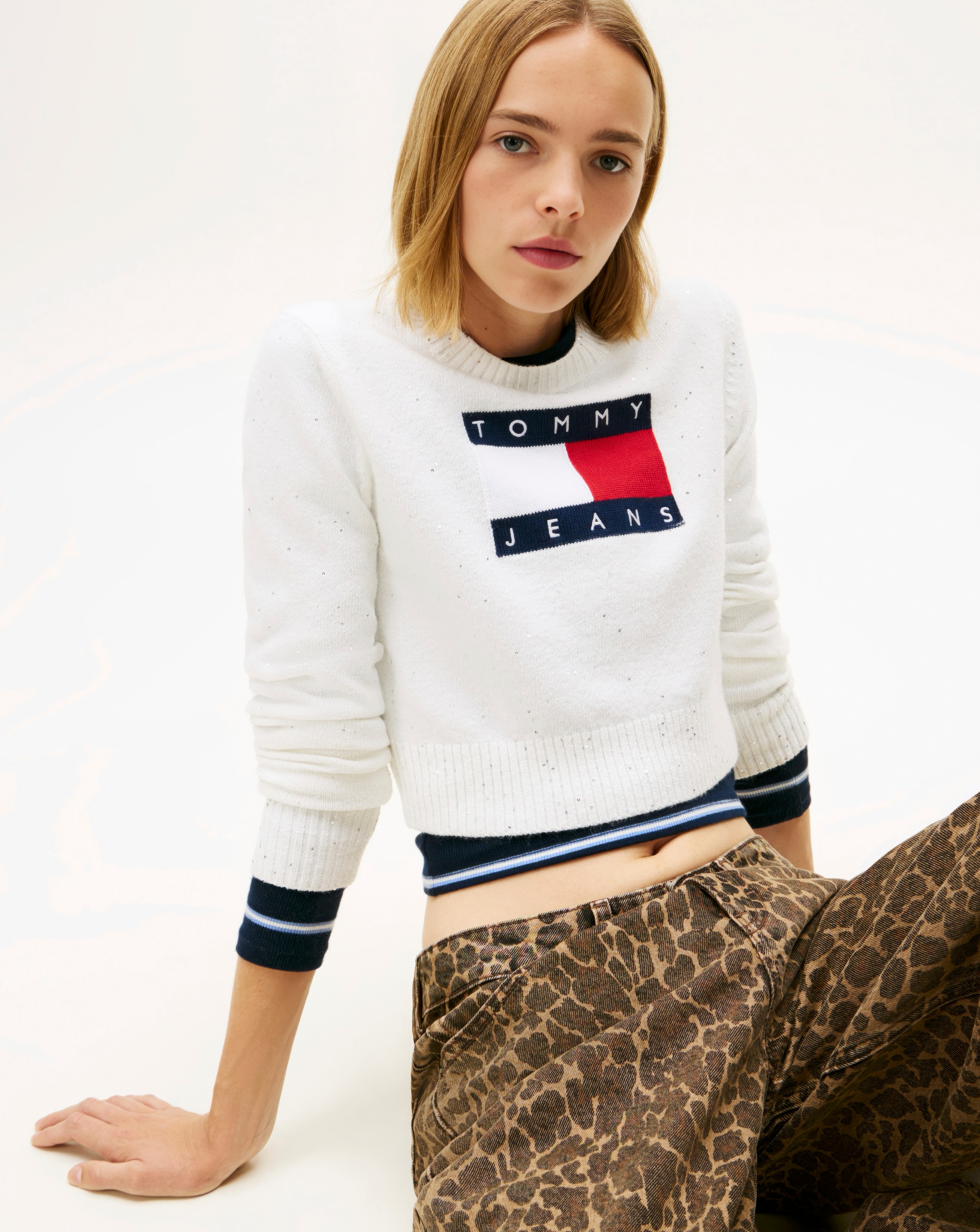 Tommy Jeans Sparkle Flag Sweater