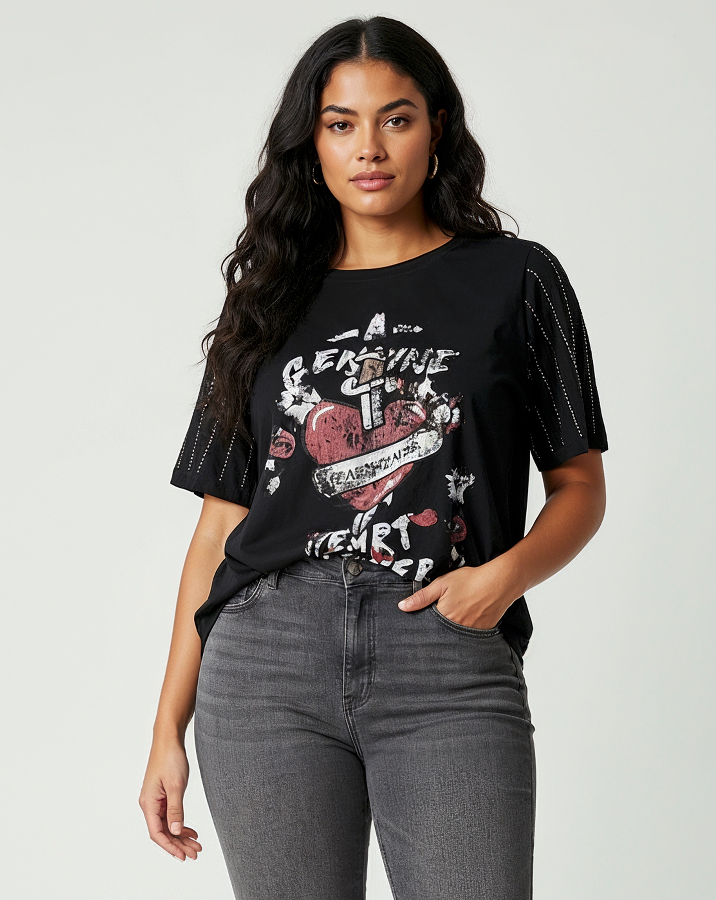 Religion Relaxed Fit Sequin Graphic Tee