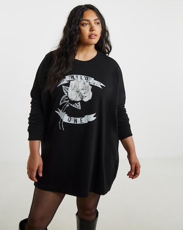 Religion Sweatshirt Graphic Dress