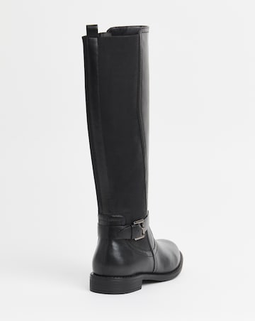 Fala Leather Elasticated Riding Boots - Wide Fit (E) & Standard Calf