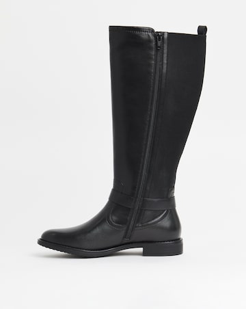 Fala Leather Elasticated Riding Boots - Wide Fit (E) & Standard Calf