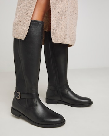 Fala Leather Elasticated Riding Boots - Wide Fit (E) & Standard Calf