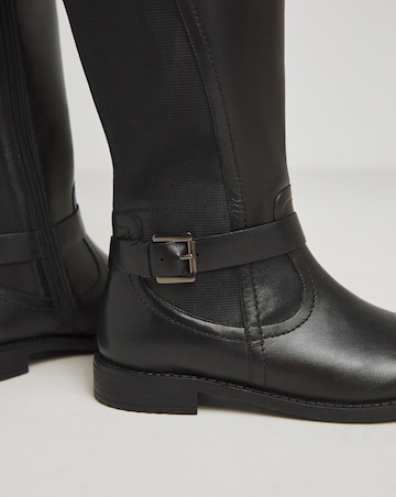 Fala Leather Elasticated Riding Boots - Wide Fit (E) & Standard Calf