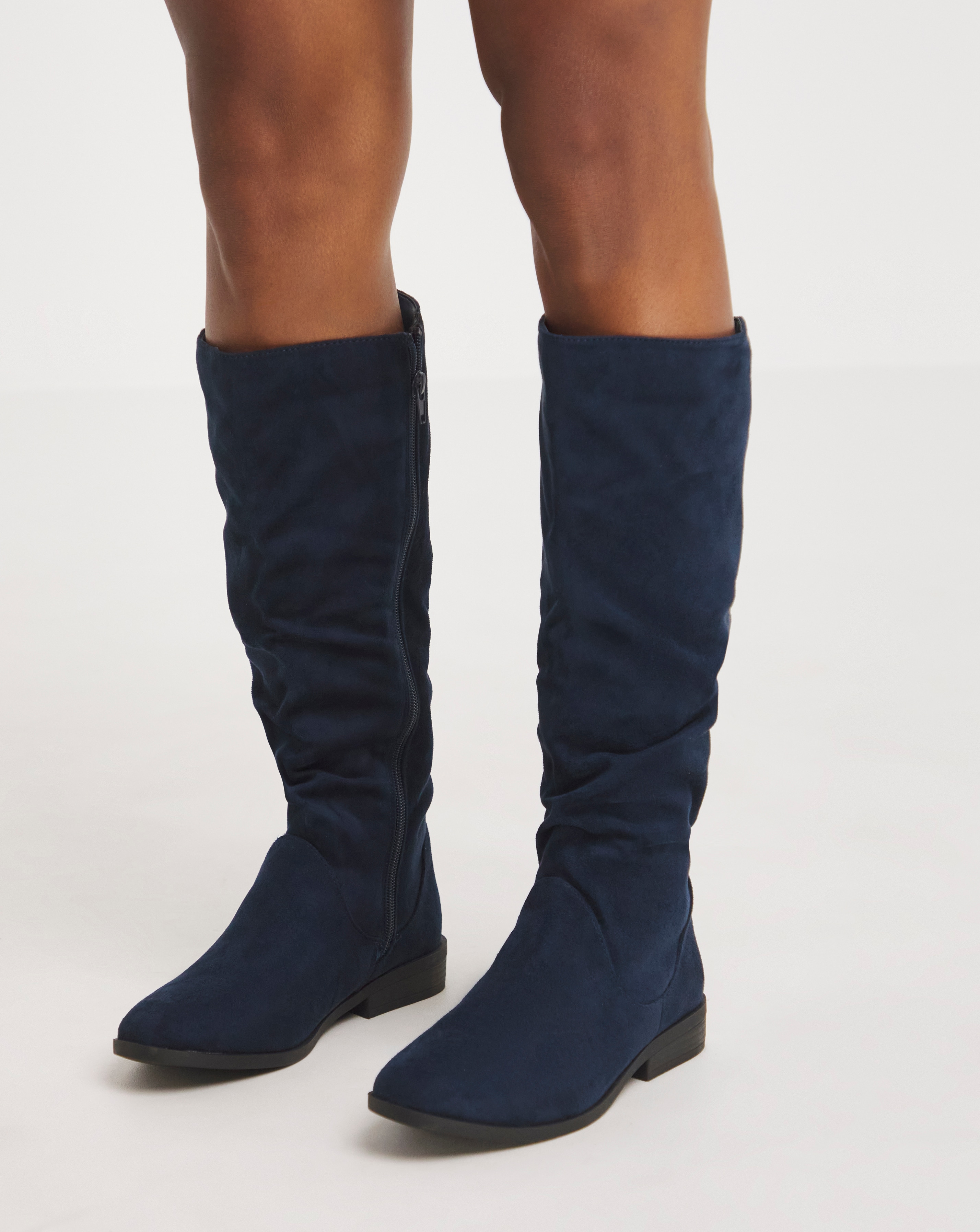 Ruched Boot EEE Fit Super Curvy Calf