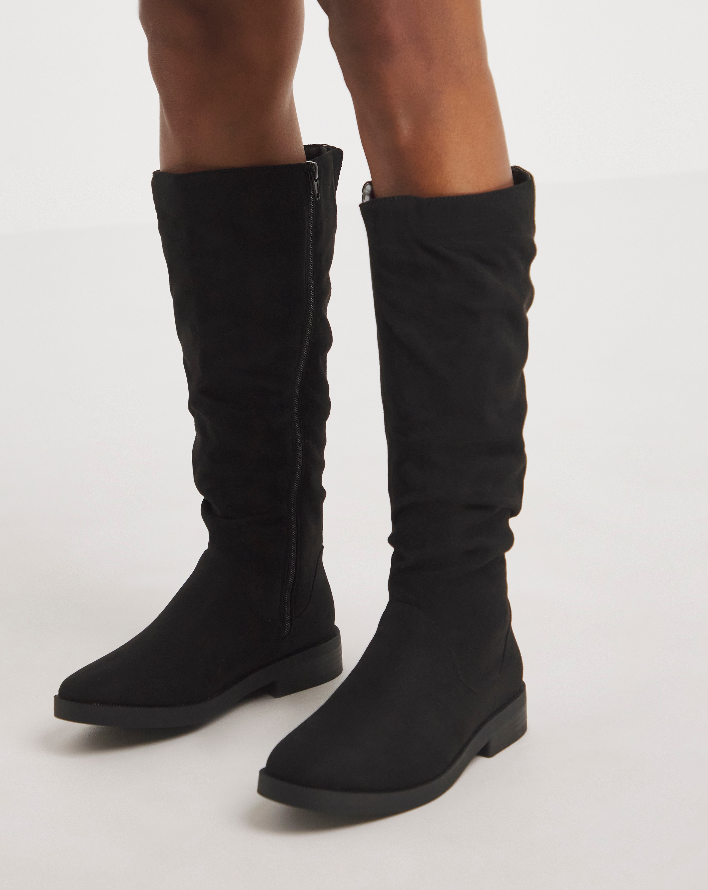 Ruched Boot E Fit Standard Calf