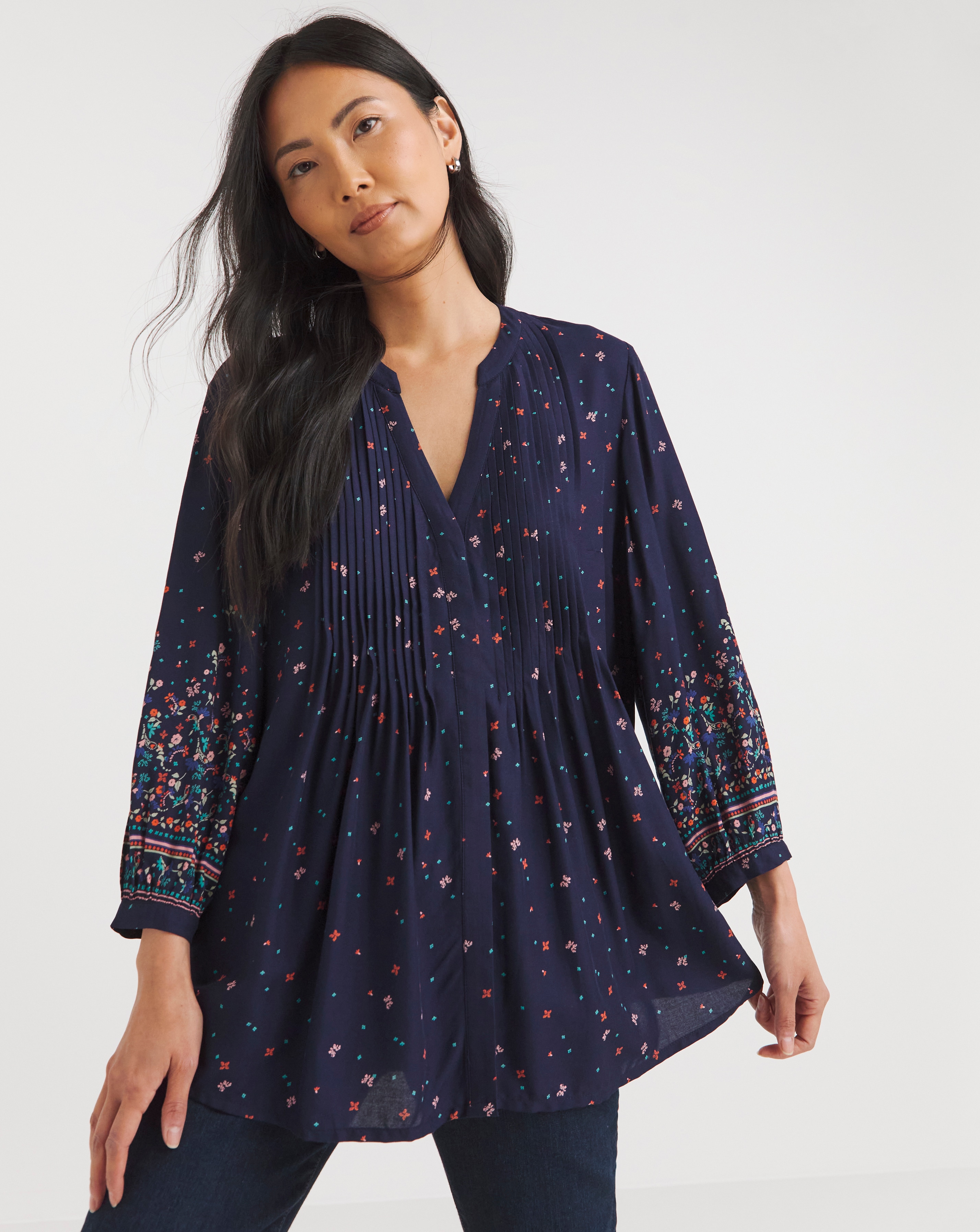 Julipa Pintuck Blouse