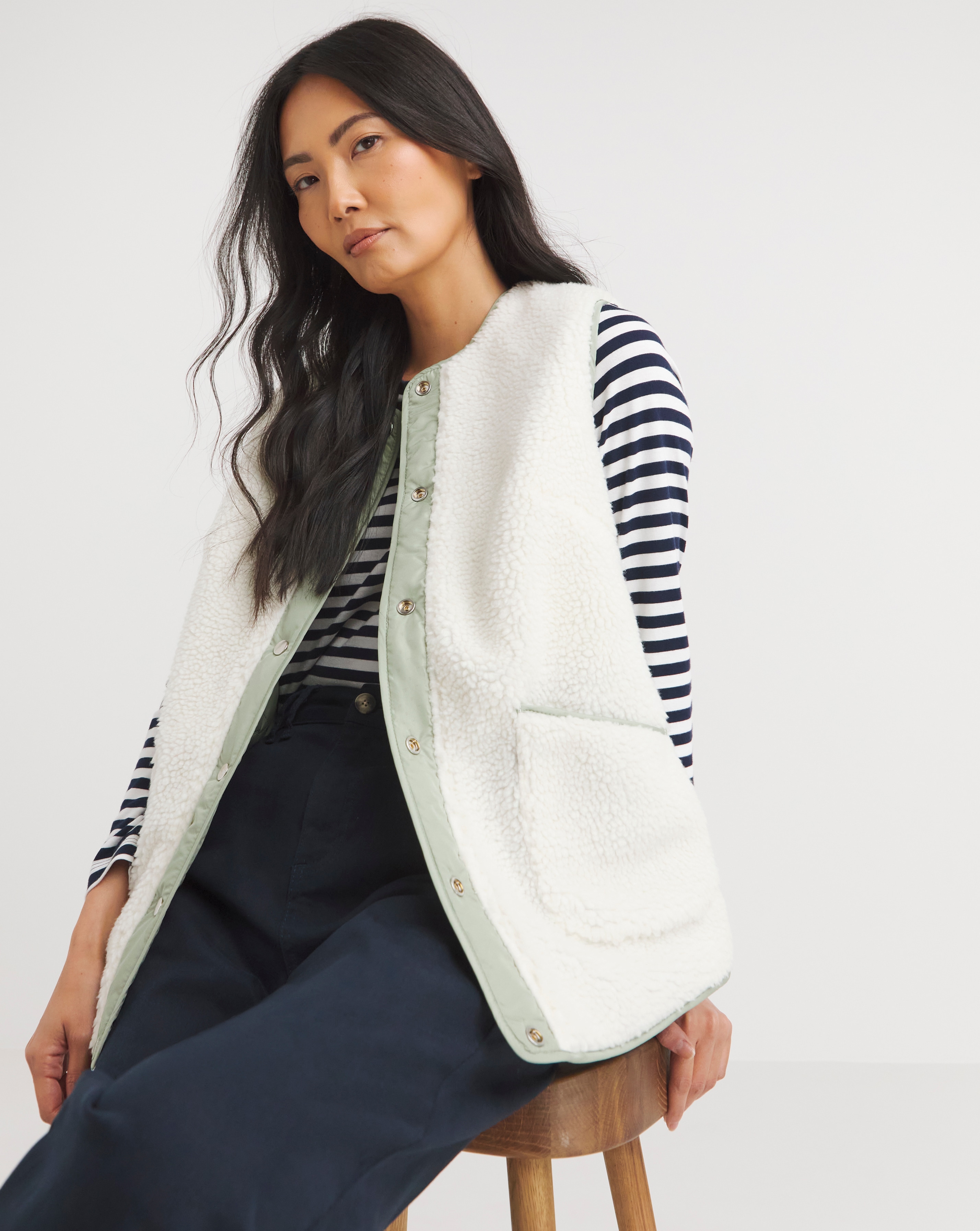 Julipa Reversible Borg Gilet