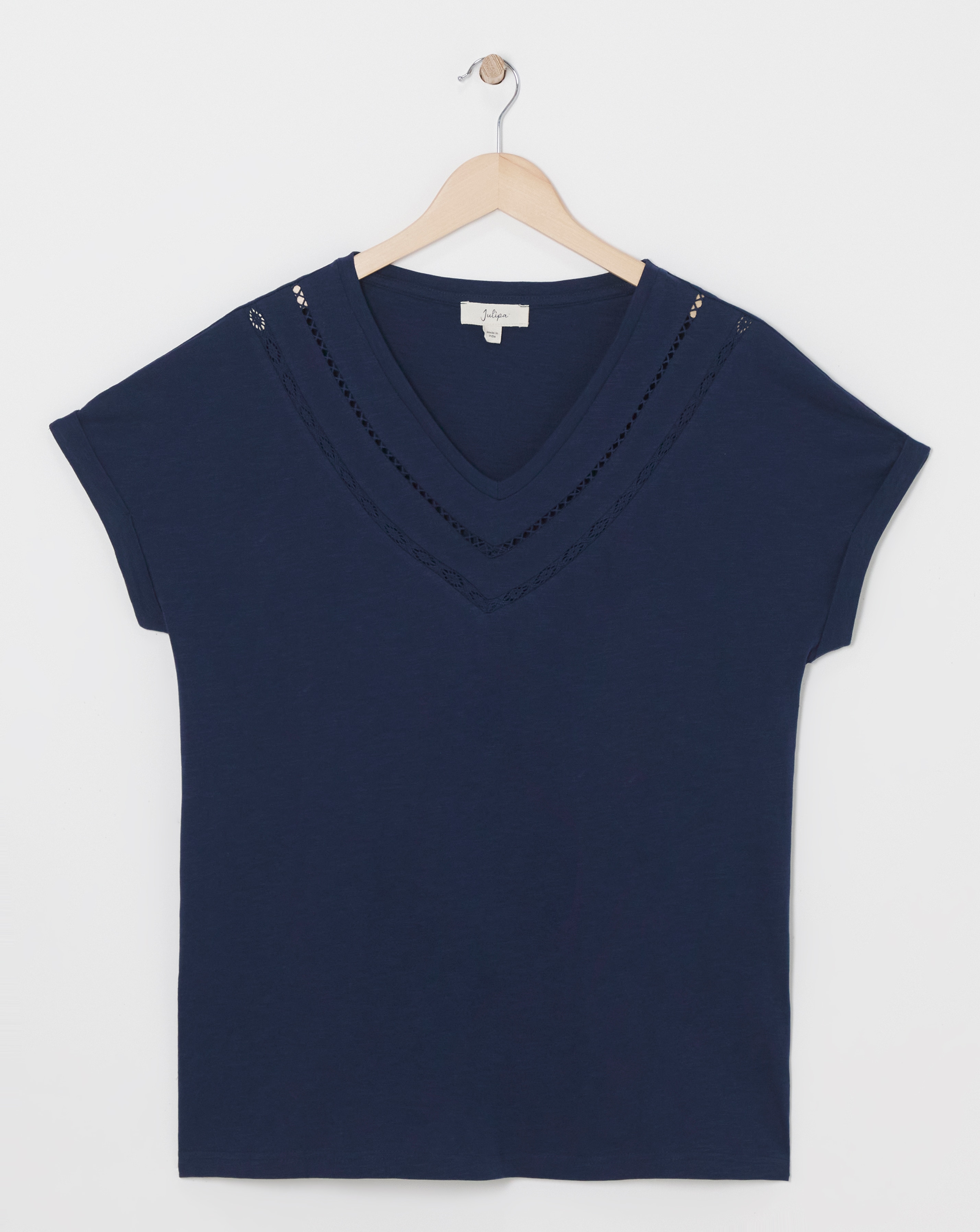 Julipa Pure Cotton V Neck T-Shirt