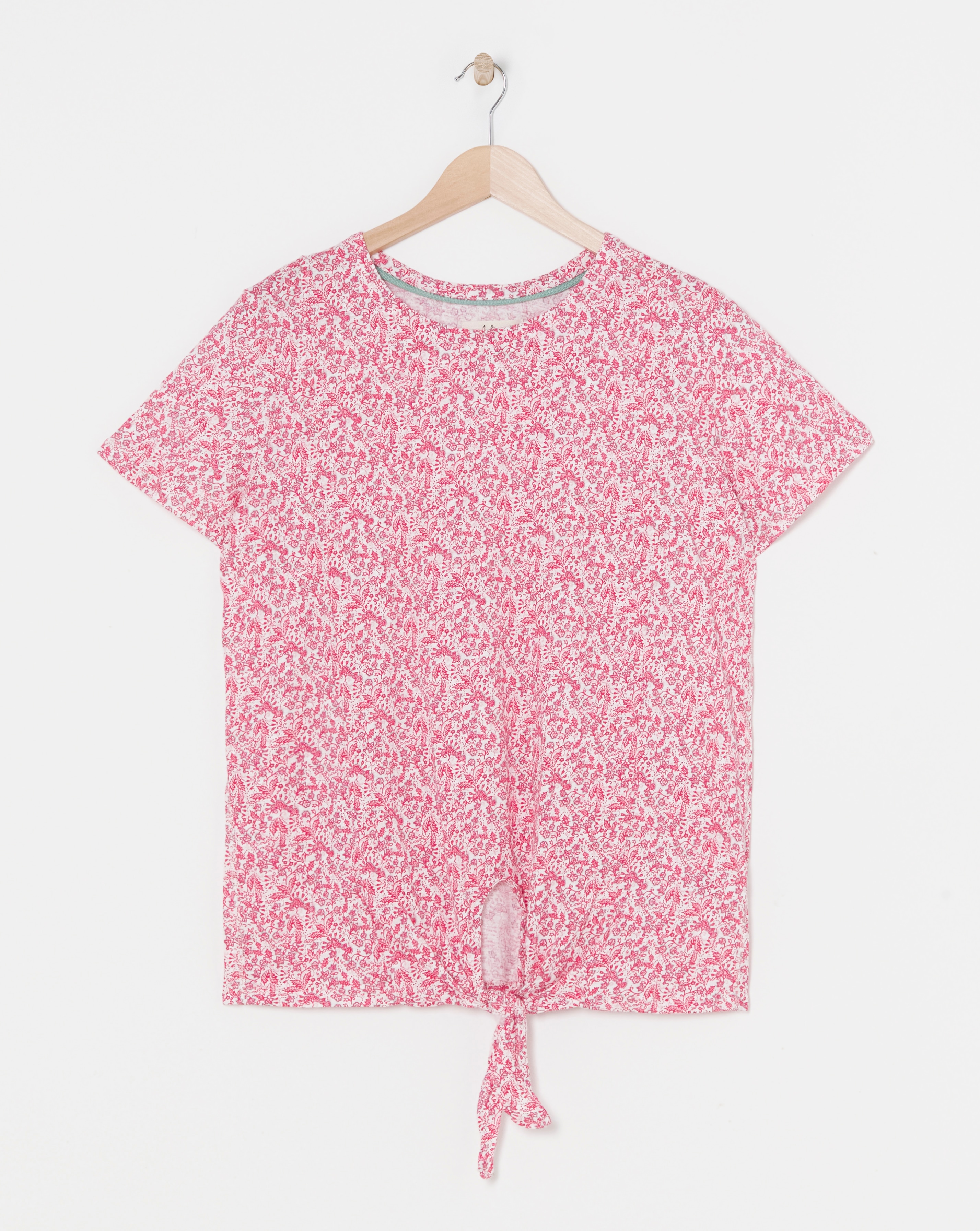 Julipa Pure Cotton Tie Hem T-Shirt