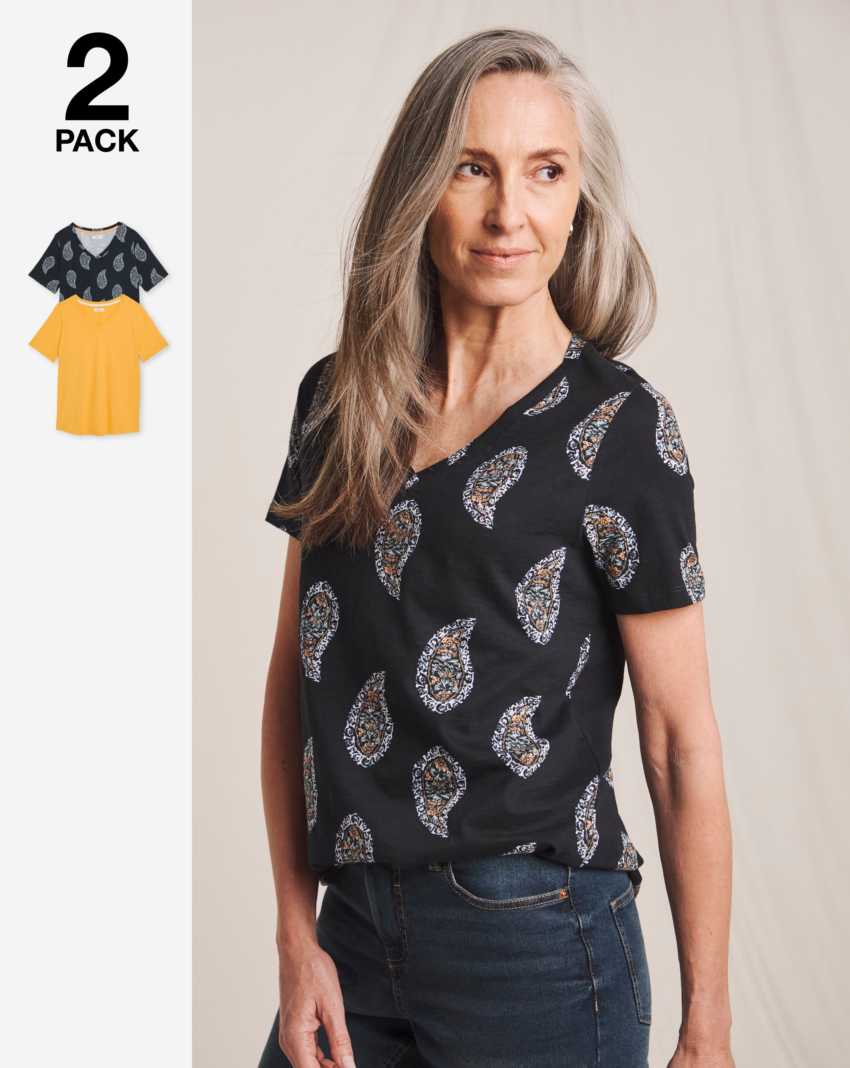 Julipa Pure Cotton 2 Pack Tee