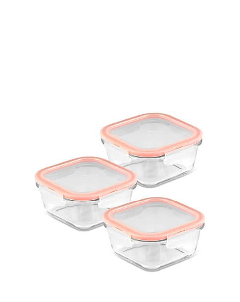 LocknLock Set of 3 Square Containers