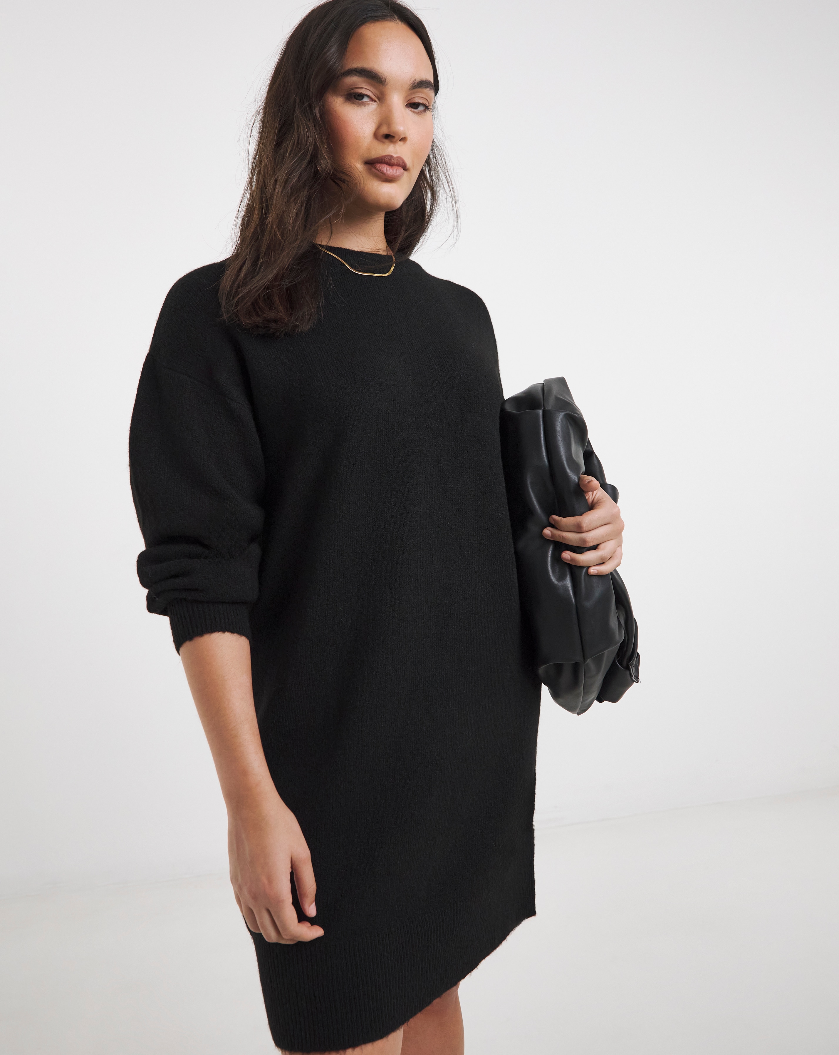 New In - Crew Neck Mini Dress