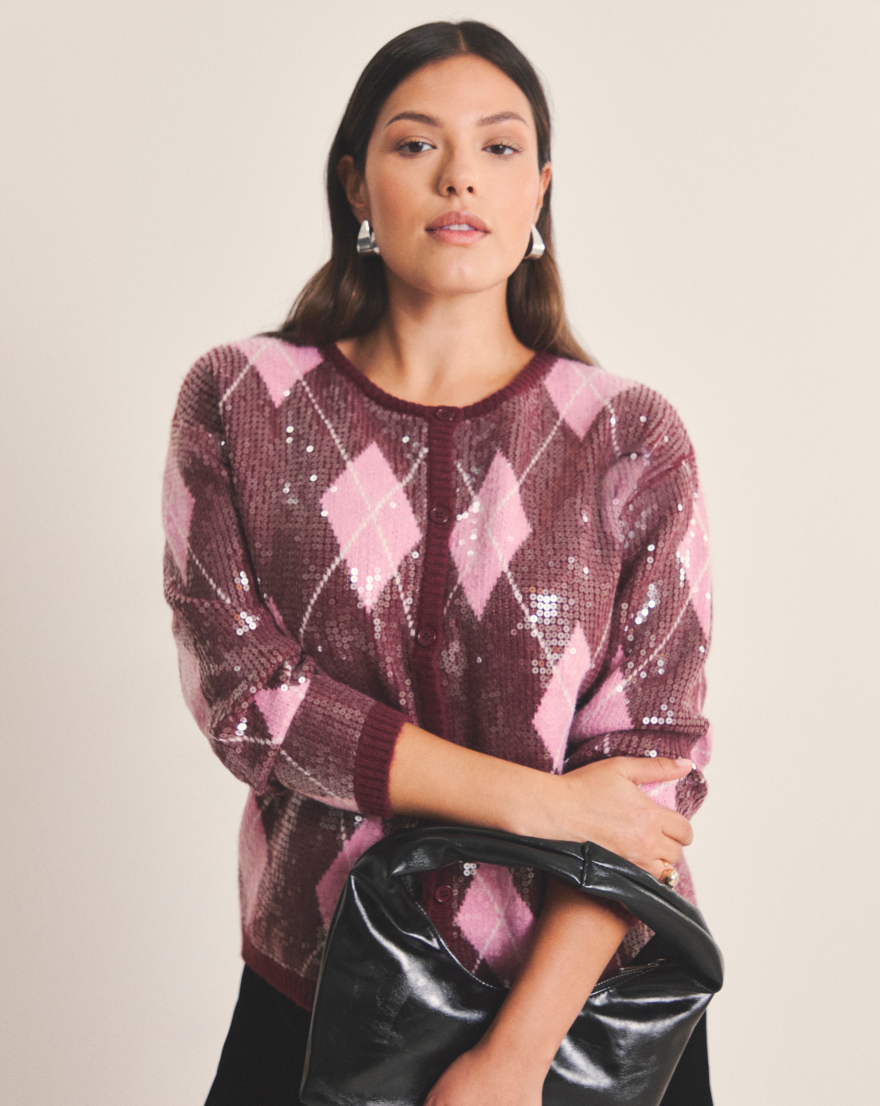 New In - Simply Be Clear Sequin Cardigan