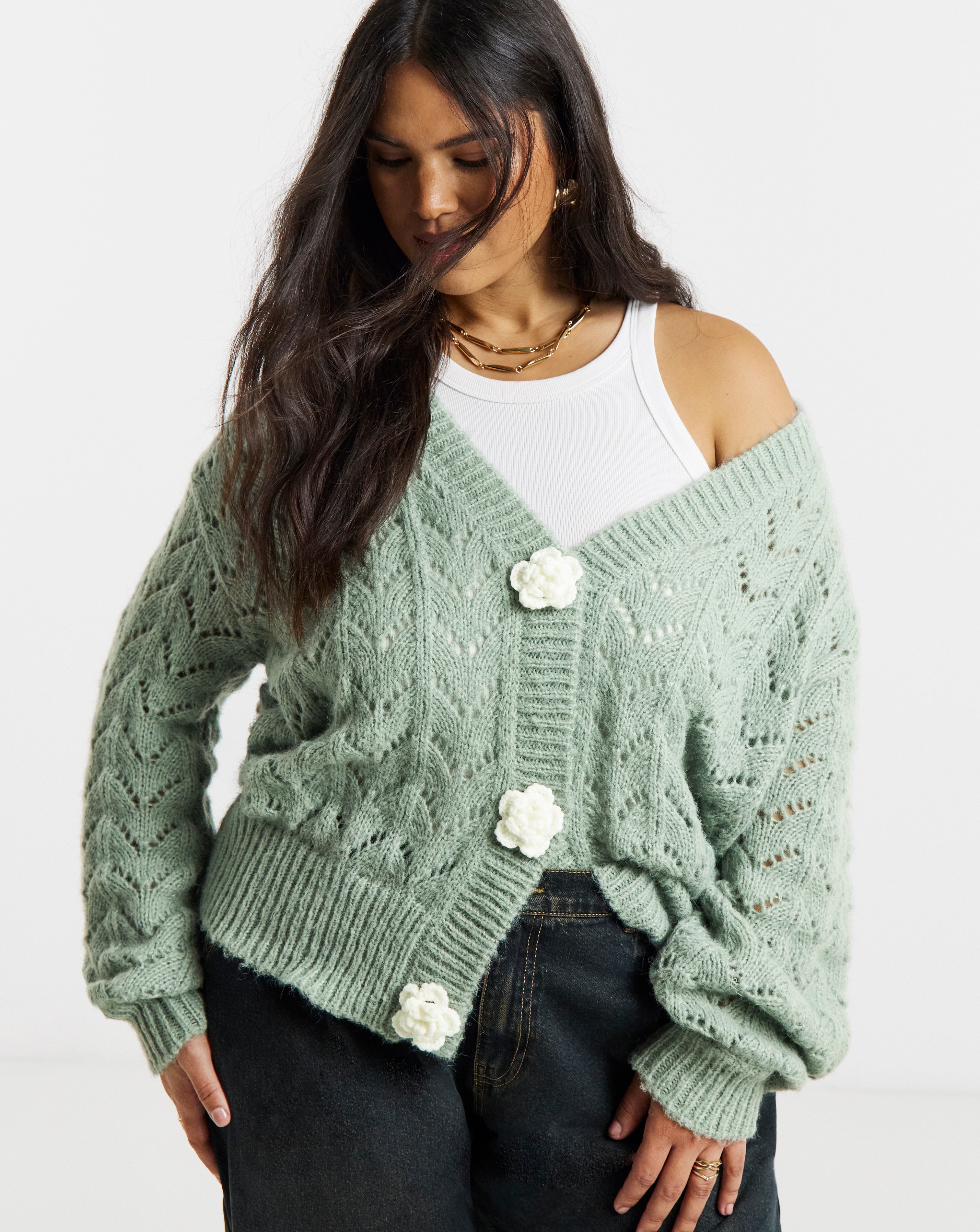 Simply Be Pointelle Cardigan