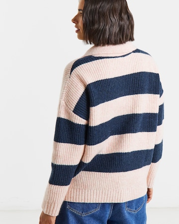 Simply Be Collared Rib Jumper