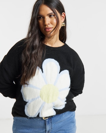 Simply Be Daisy Graphic Jumper