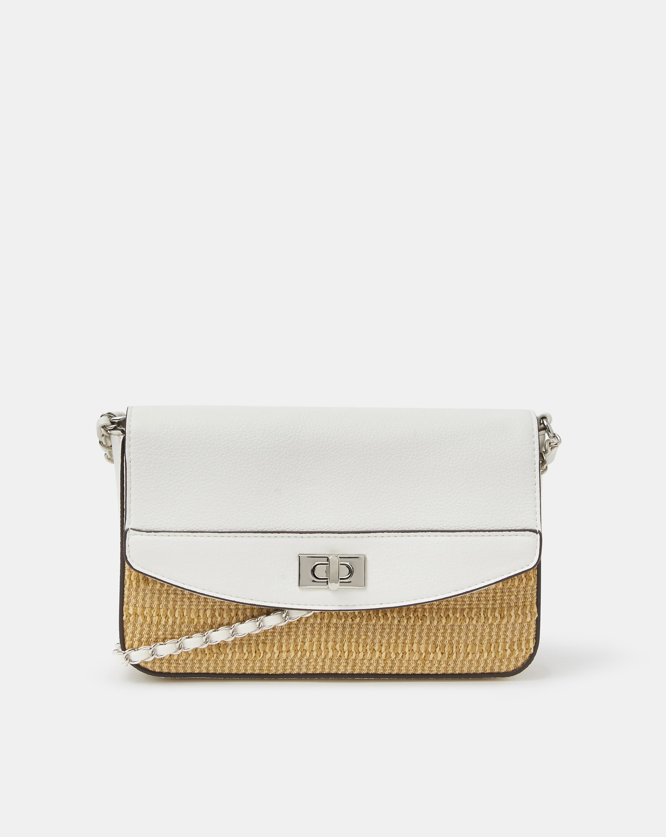 New In - Accessorize Raffia Crossbody Bag