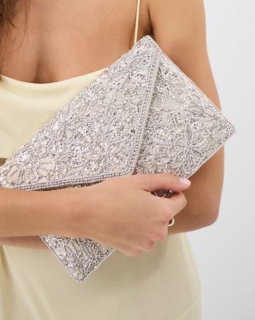 Accessorize Floral Envelope Clutch Bag
