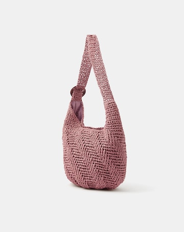 Accessorize Slouchy Raffia Crossbody Bag