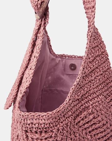 Accessorize Slouchy Raffia Crossbody Bag
