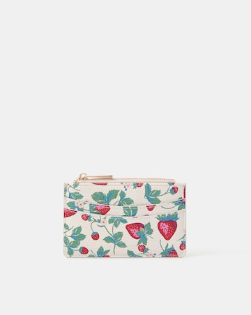 Accessorize Strawberry Print Card Holder