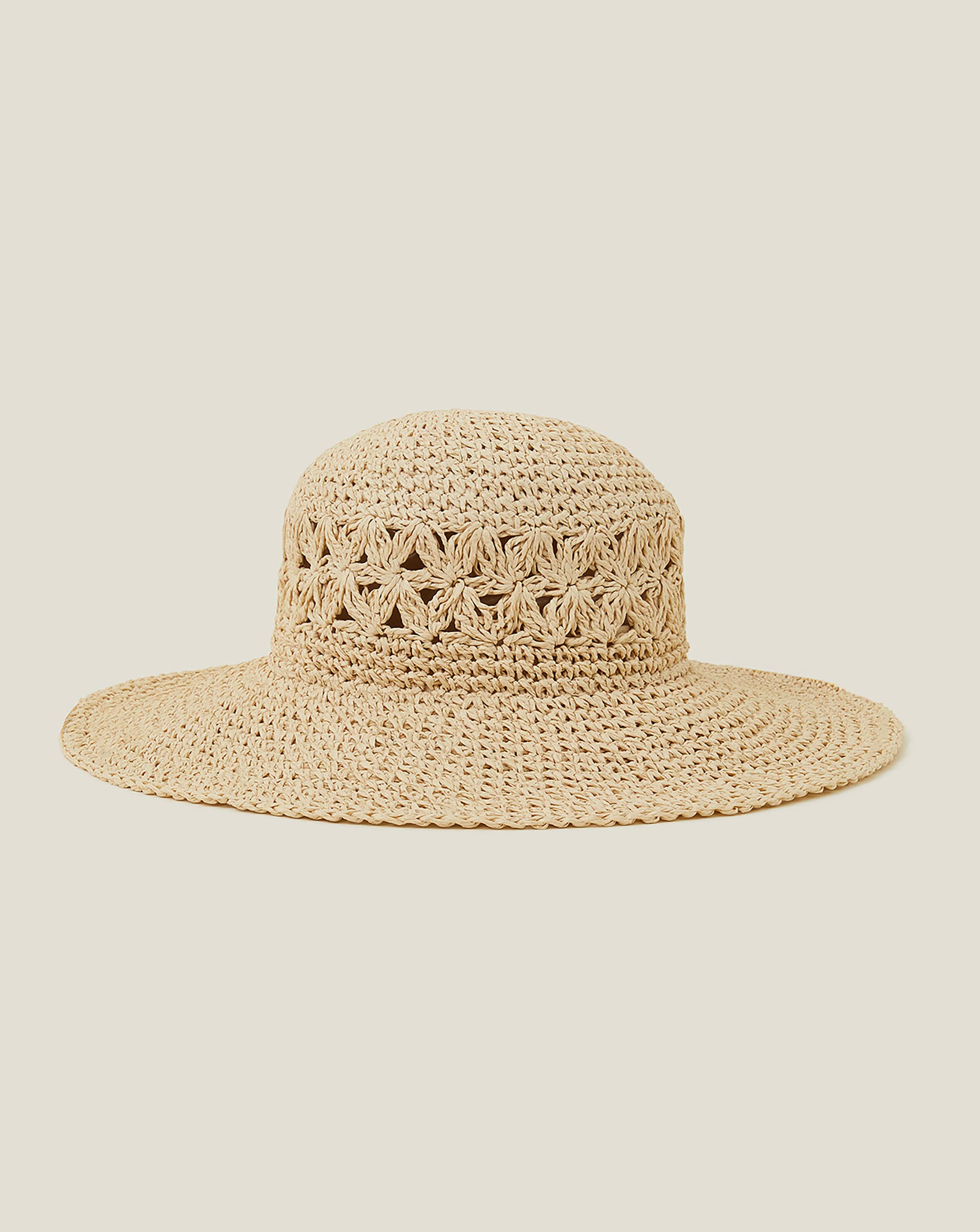 New In - Accessorize Loose Weave Floppy Hat