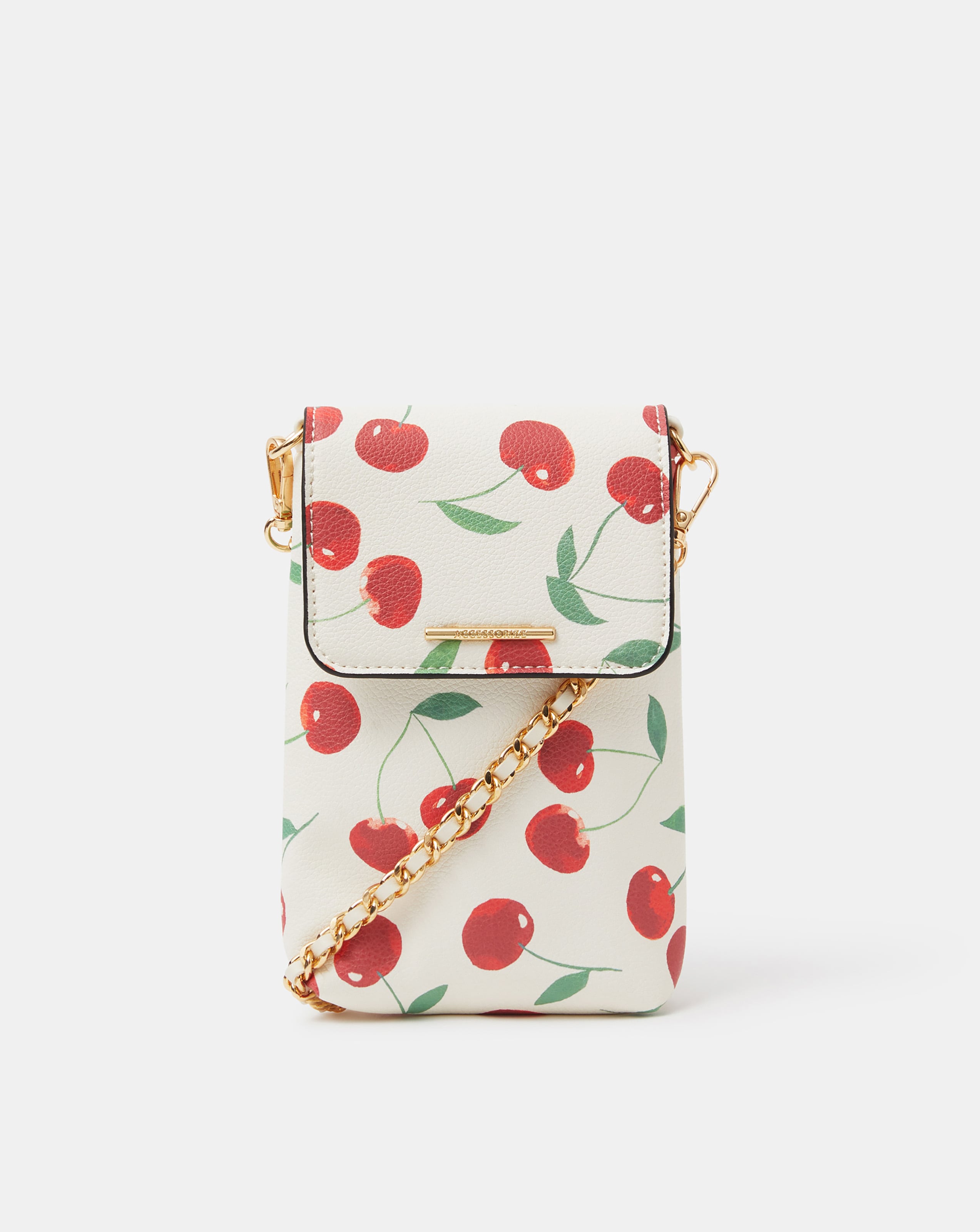 New In - Accessorize Cherry Print Phone Bag