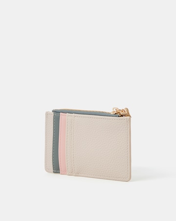 Accessorize Floral Embroidered Initial Card Holder