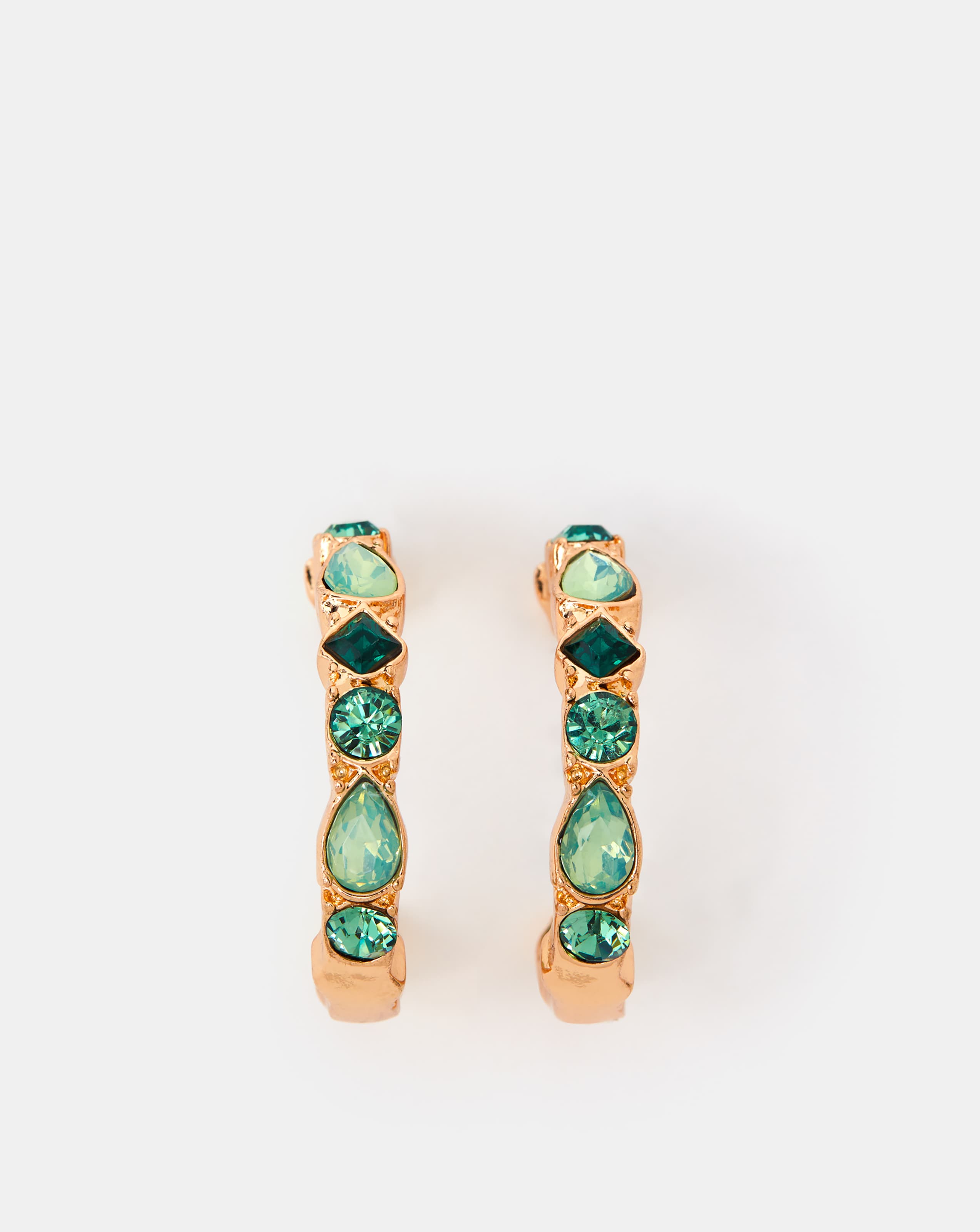 New In - Accessorize Gemstone Hoop Earrings