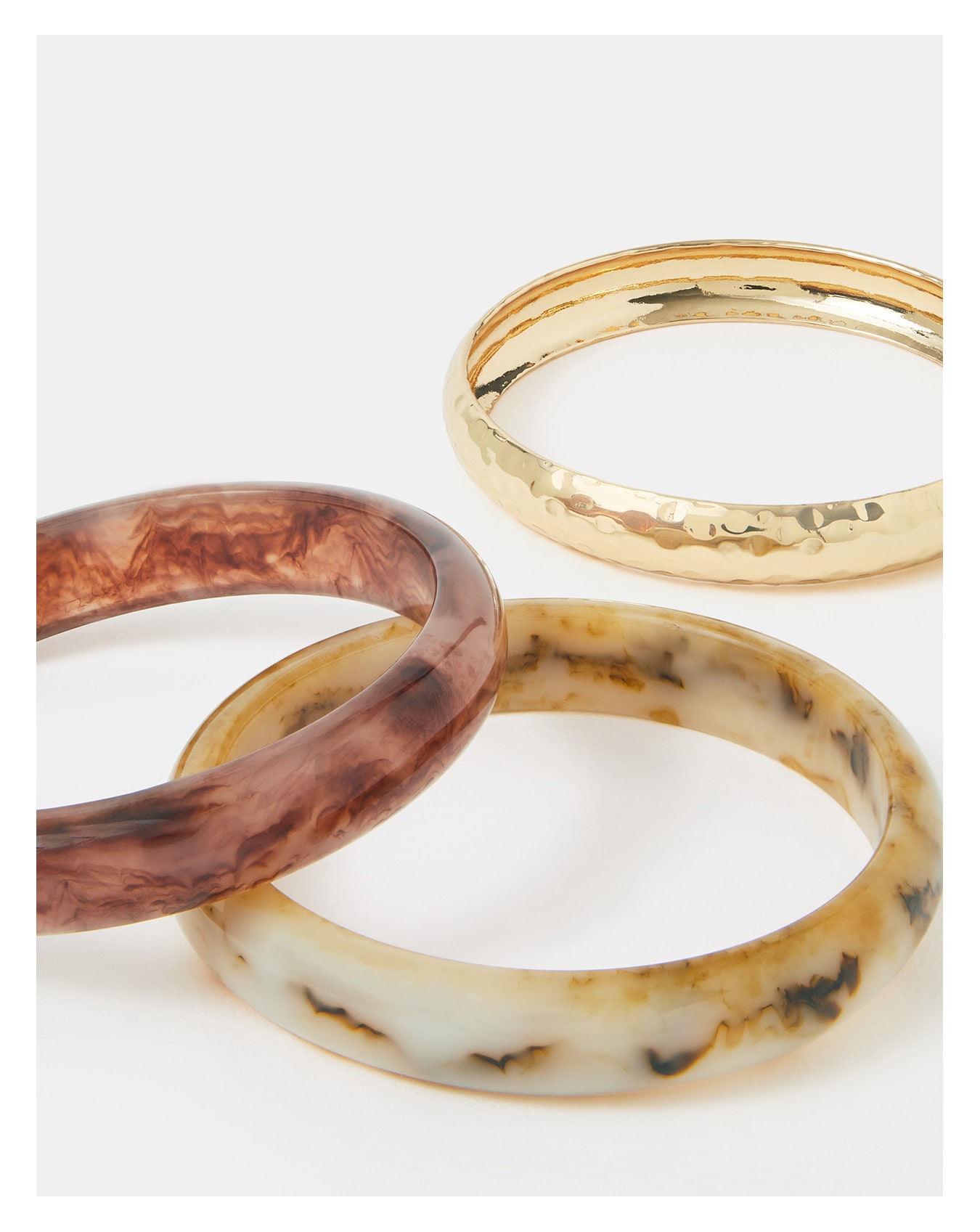 Accessorize 3-Pack Mix Resin Bangles
