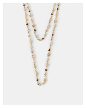 Accessorize Long Bead Chain Necklace