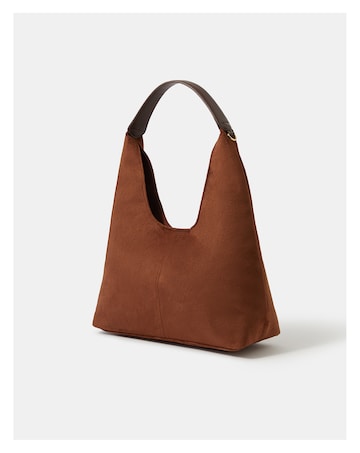 Accessorize Faux Suede Shoulder Bag