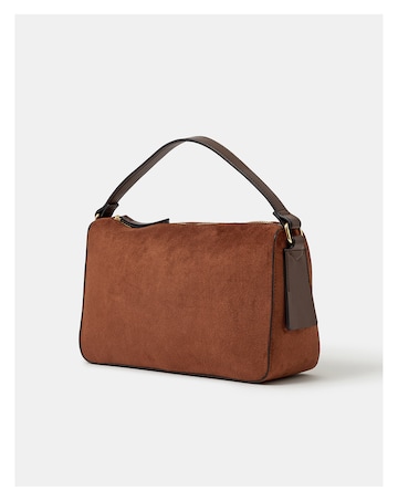 Accessorize Faux Suede Handheld Bag