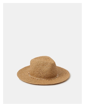 Accessorize Charm Straw Fedora Hat