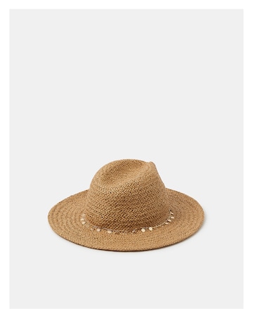 Accessorize Charm Straw Fedora Hat