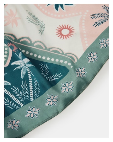 Accessorize Palm Square Satin Scarf