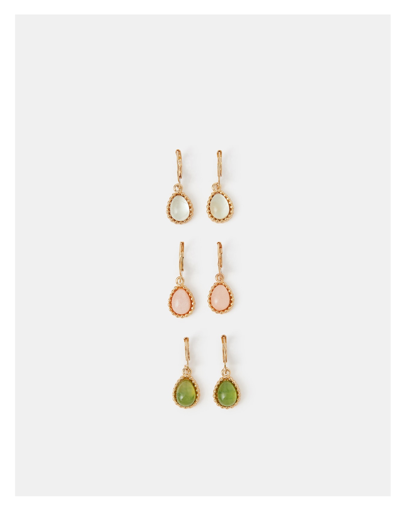 New In - Accessorize 3-Pack Teardrop Hoop