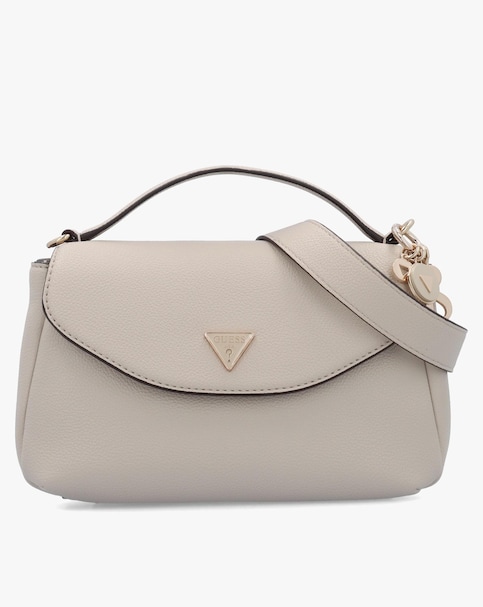 Guess Evie Taupe Top Handle Cross-Body Bag