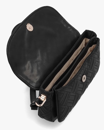 Guess Sally Convertible Black Quilted Cross-Body Bag